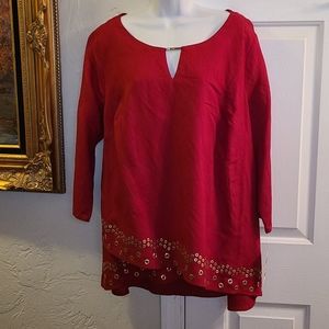 JM Collection Baroque Beauty Tunic NWT